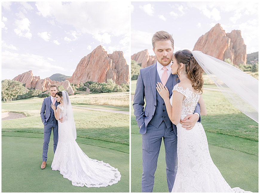 Colorado Bride and Groom Red Rocks Wedding