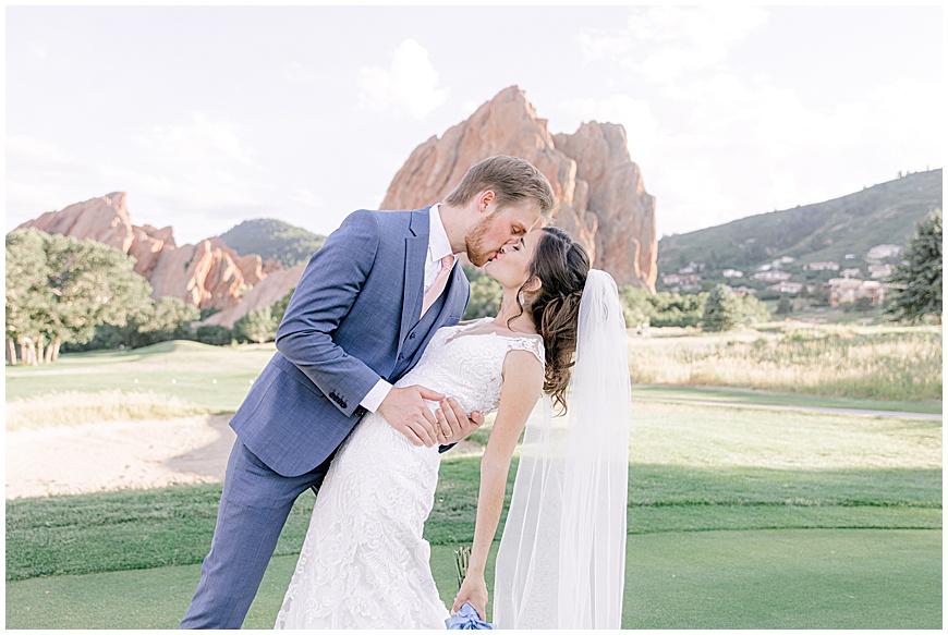 Colorado Bride and Groom Red Rocks Wedding