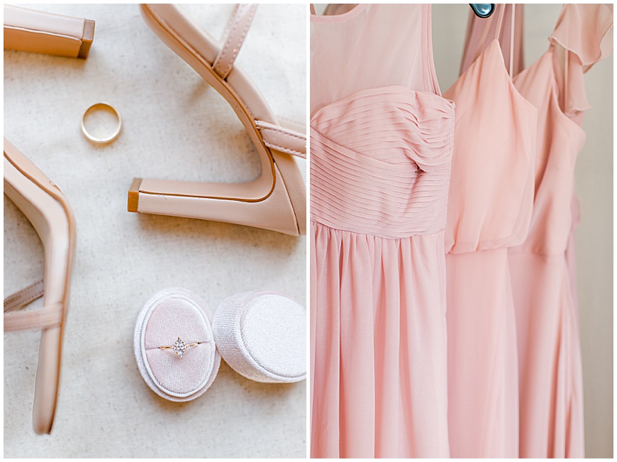 Dusty pink bridesmaid dress