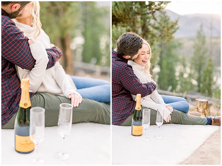 Mountain Champagne Engagements