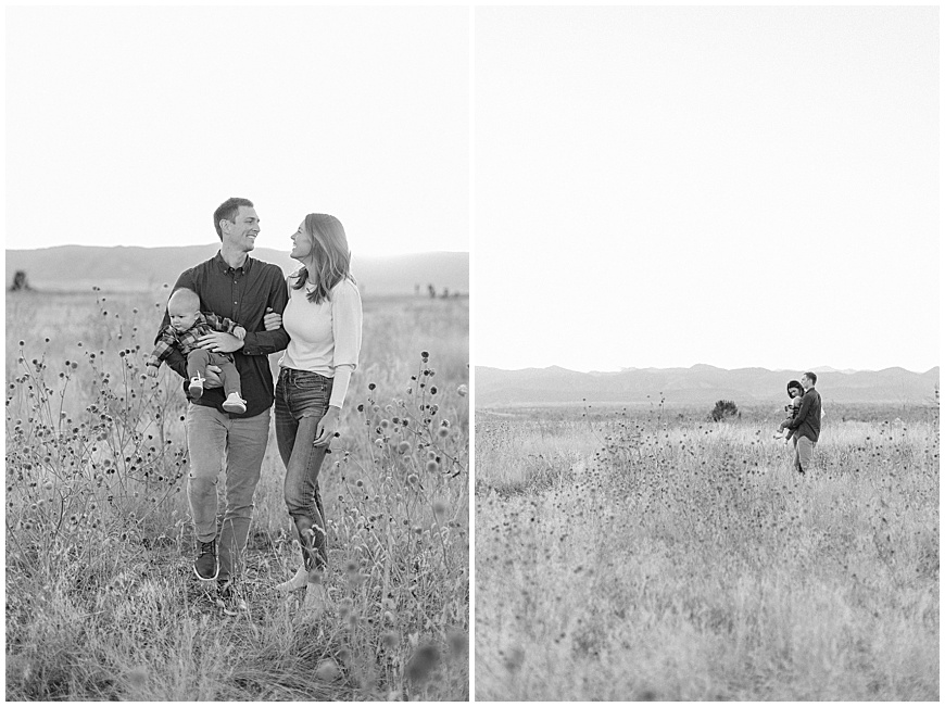 Fall Family Photos in field