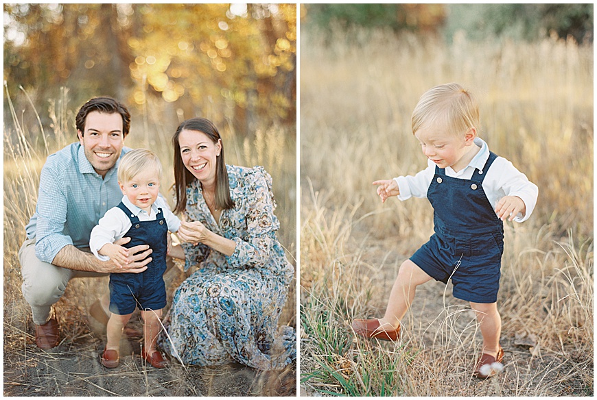 denver fall family photos in leaves